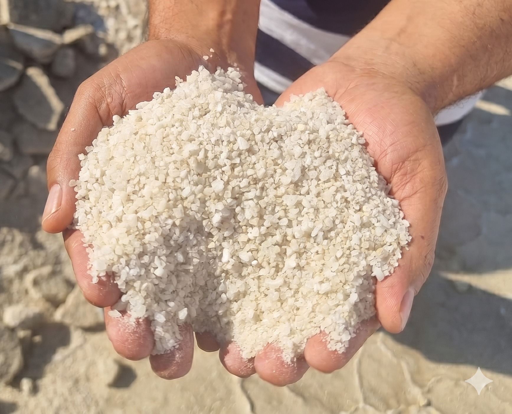 Salt stockpile conveyor